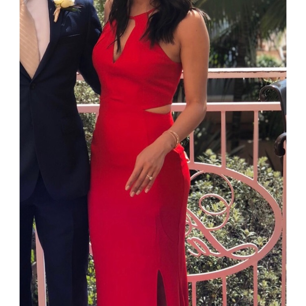 Red, Aqua evening gown BRAND NEW